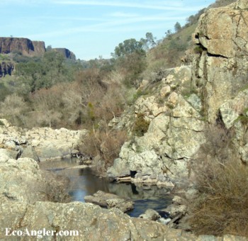 Stanislaus River flowing down Goodwin Canyon