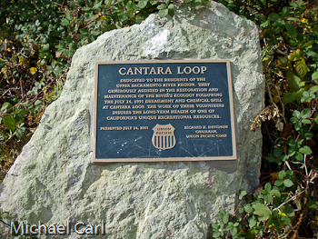 A plaque placed near the Cantara Bridge by Union Pacific.