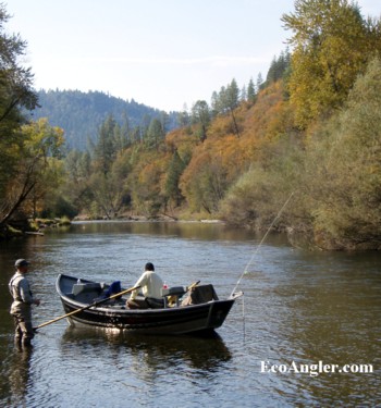Anglers taking a break along the Trinity River