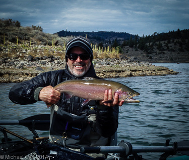 Michael Carl caught and released 24 inch Lahontan cutthroat