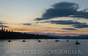 Fishing the Hex hatch on Lake Almanor is poplur with fly anglers across California.