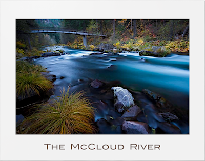The McCloud River is a poster photographed by Michael Carl.