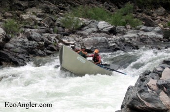 Running rapids on the Middle Fork Salmon River in Idaho