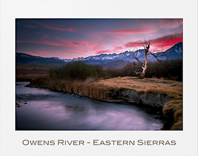 Owens River Eastern Sierras Poster photograph by Michael Carl
