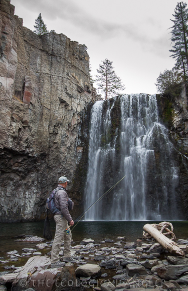 Fishing downstream of the Devils Postpile Visitor Center on the Middle Fork of the San Joaquin River