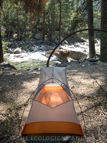 Camping and Fishing along the Grand Canyon of the Tuolumne in Yosemite National Park California