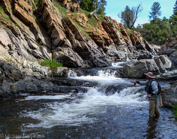The Western Sierra Nevada Foothills in the early Spring can provide excellent small stream fishing.