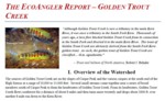 The EcoAngler Report - Golden Trout Creek